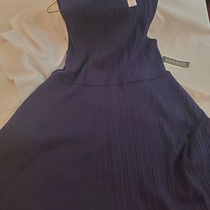 NWT New York & Company Women's Midnight Blue Sleeveless Dress Size XL